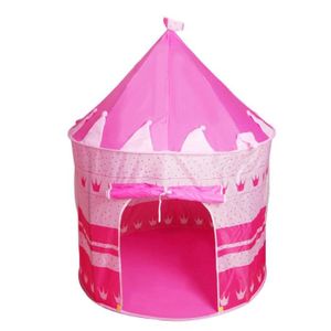 TENTE TUNNEL D'ACTIVITÉ Tente de Jeu Pop Up Château de Princesse - HOMYL - Disney Princesses - Polyester - Rose - 105x85x135cm