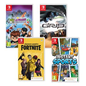 JEU NINTENDO SWITCH Pack 4 jeux d'actions Nintendo Switch (Code in a B