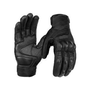 GANTS - SOUS-GANTS Gants de moto d'hiver en cuir véritable pour homme