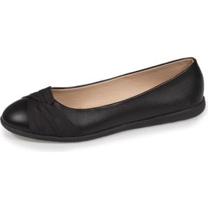 BALLERINE Isotoner Ballerines effet drapé noir femme 