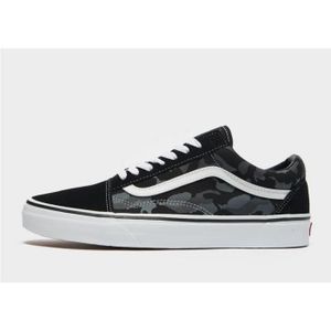 BASKET Basket Plate Homme VANS Old Skool Noir - Coupe Basse - Lacets - Textile