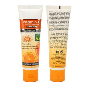 SOLAIRE CORPS VISAGE Mxzzand Crème solaire de protection UV Crème solaire à la vitamine C pour l'extérieur, lotion de protection solaire beaute visage