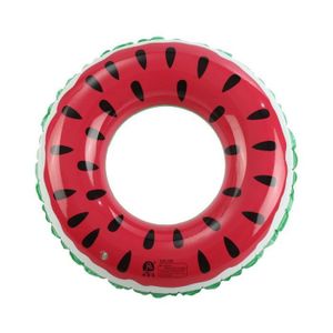 120 cm Swim Ring Donut Pastèque Gonflable Rose Caoutchouc Vacances Piscine Enfants Nouveau UK 