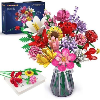 Ensemble de Construction de Bouquet de Fleurs Chrysanthème, Collection