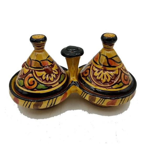 Tajine In Terracotta Marocchina Artigianale - Diametro 32 Cm, Per Forno E Piano Cottura, Colore Rosso