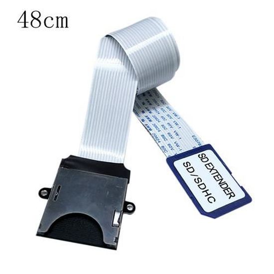 Câble Extension Carte SD 48cm - Adaptateur Flexible Mâle Vers SD/TF Pour GPS Ou Raspberry Pi