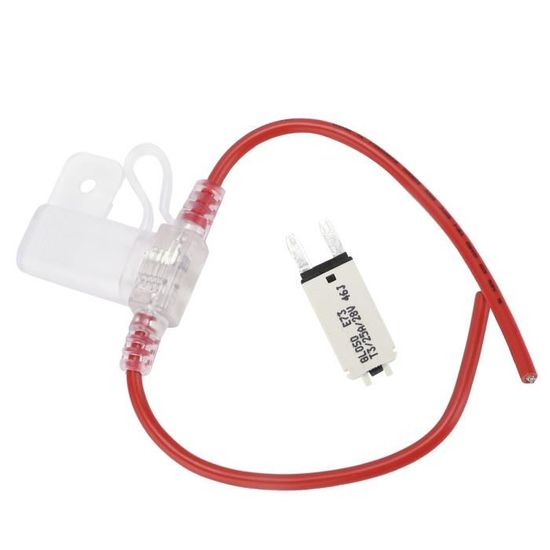 Carviya Porte-fusible étanche De Calibre 4-8 AWG En Ligne Avec Deux Fusibles De Type AGU 100 A Pour Voiture, Alarme, Amplificateur, Compresseurs (1 Paquet