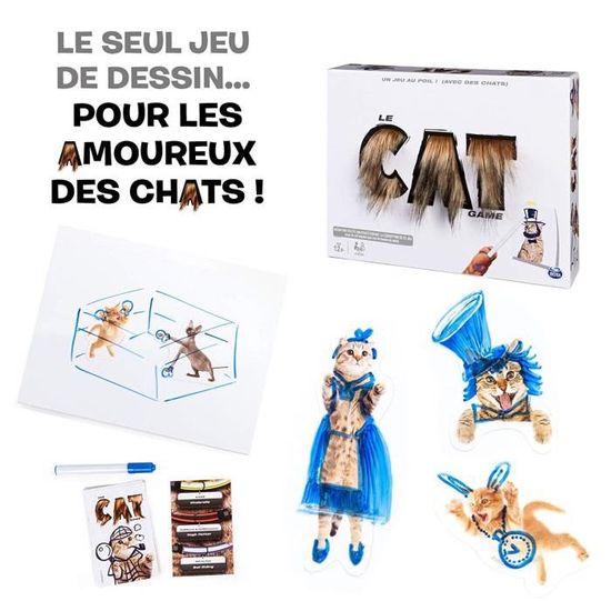 Jeu de Société - Spin Master Games - Le Cat Game - Version Française - version allemande 4266