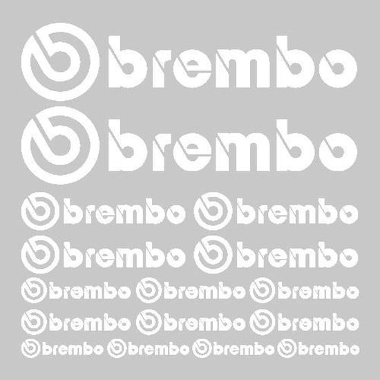 Kit stickers brembo Ref: SPON-005 Blanc - Cdiscount Maison
