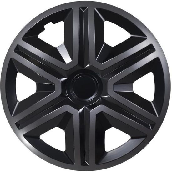 Enjoliveurs de roues ACTION noir-graphite 15" - lot de 4 pièces