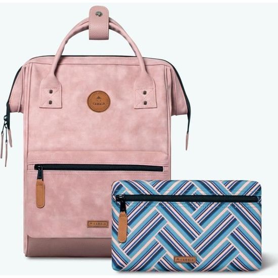 Sac à Dos Cabaia Medium Saint Malo – Rose Multicolore, Léger