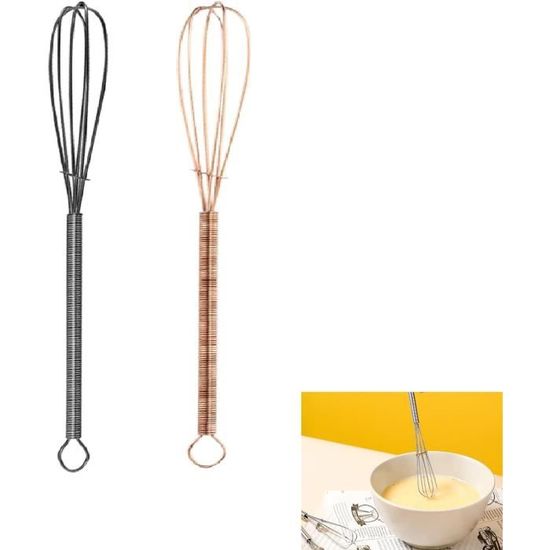 Fouet Patisserie Professionnel Fouet Cuisine Inox Fouet Ballon Mélangeur D'Oeuf Fouet De Cuisine Manuel Antiadhésif Fouet Manuel Rotatif Pour Mélanger Cuire Fouetter Battre Mousser Et Remuer 8 Pièces
