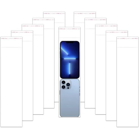 100 Sachets Cellophane Auto-adhésifs 8x28 Cm - OPP Transparent 50µm, Fermeture Adhésive, Pour Bijoux, Bougies, Chocolat - 2