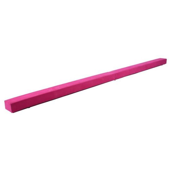 Poutre D'Équilibre En Cuir Synthétique Violet 2,1 M - Équipement De Gymnastique Pliable En Daim Synthétique
