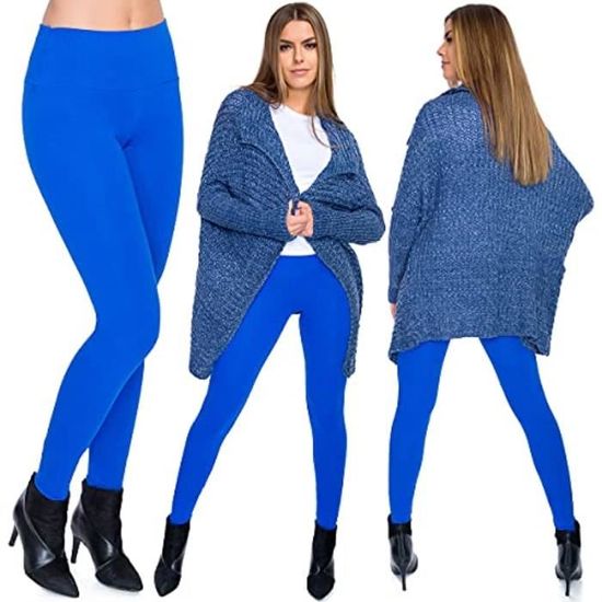 Lot De 2 Leggings Polaire Fille Adorel - 95% Coton - Taille Haute - Confortables Et Chauds Pour L'hiver