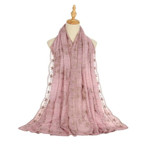 Foulard Livio brodé - Vichy ciel - Céréale club Foulard Livio brodé - Vichy ciel - Céréale club