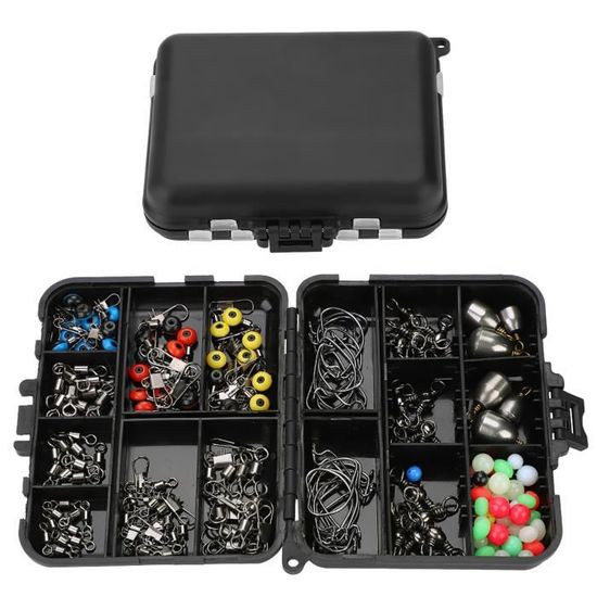Newk Kit D'accessoires De Pêche De 188 Pièces, Hameçons Gabarits, Poids
