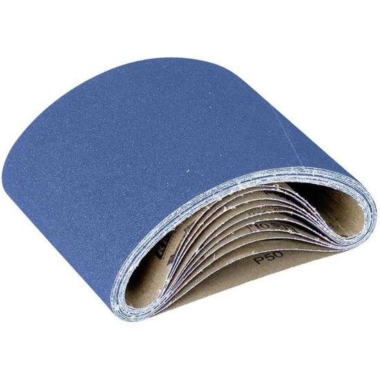 Lot De 10 Bandes Abrasives RETOL 551 X 200 Mm Grain 80 - Corindon Normal Pour Ponceuses à Bande Parquet Et Plancher Bois