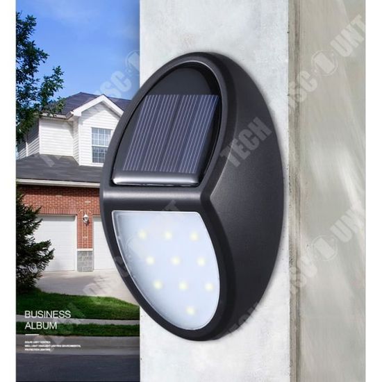TD® Lampe Solaire puissante, lumiere Solaire Exterieur Luminaire, 1000mAh, étanche IP65 Lampe Sécurité pour Jardin, Maison, Patio