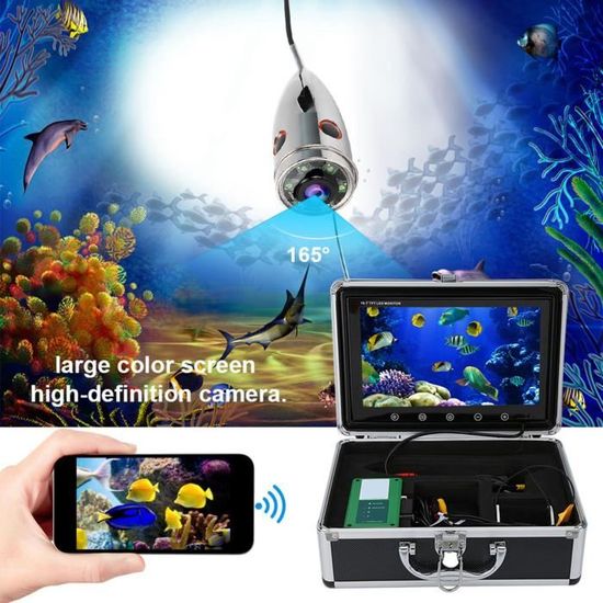 Caméra De Pêche Sous-marine 1000TVL – Moniteur 7 Pouces Avec Câble 20m – Neuf