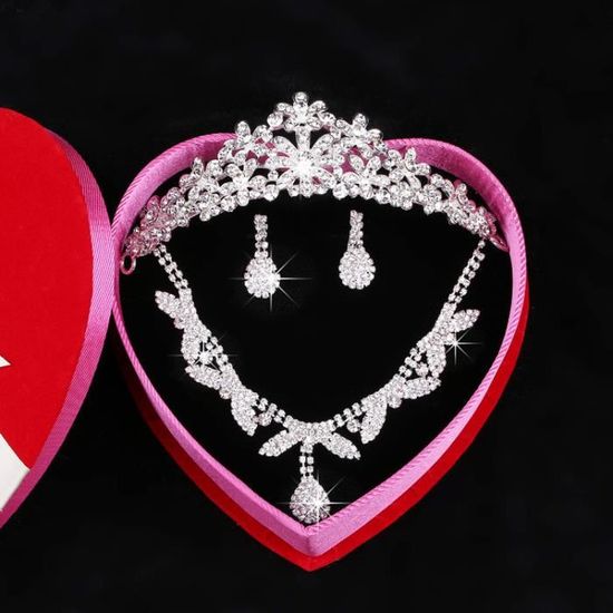 Parure Couronne + Boucles D'oreilles Pageant - Neuf Avec étiquettes