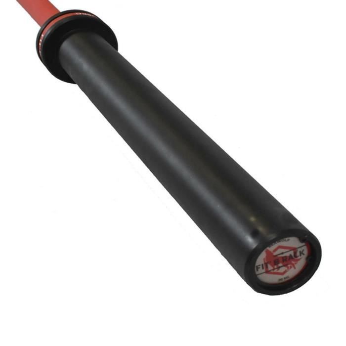 Barre Olympique Signature Fit & Rack 15kg - rouge/noir - TU