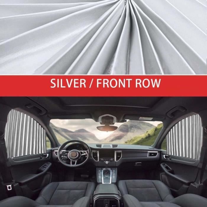 2 Pare-soleil Magnétiques Pour Fenêtres De Voiture - Protection UV, Intimité - Universel (cadre Acier Requis) - 80x50 Cm