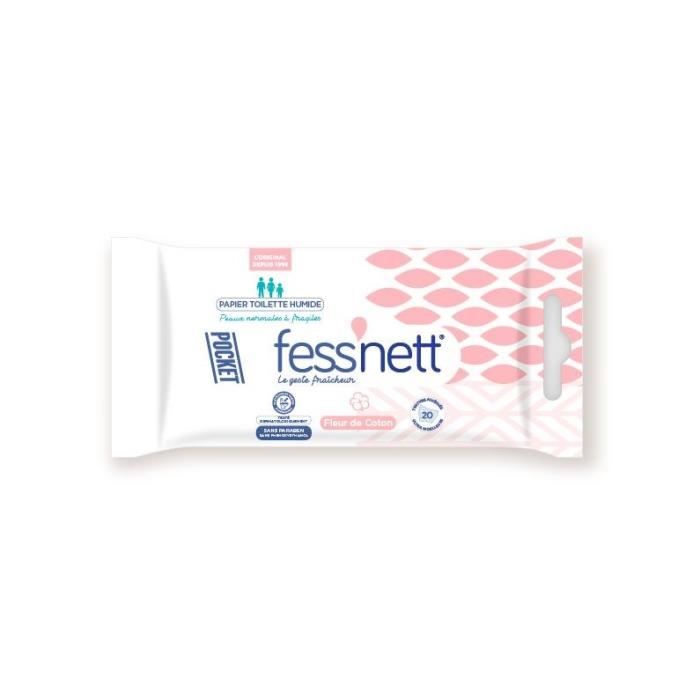 FESS'NETT Papier toilette humide pocket - Fleur de coton