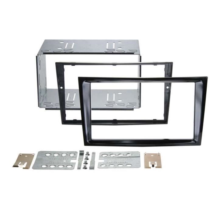 Adaptateur de façade 2-DIN Opel Astra / Corsa D / Zafira noir piano