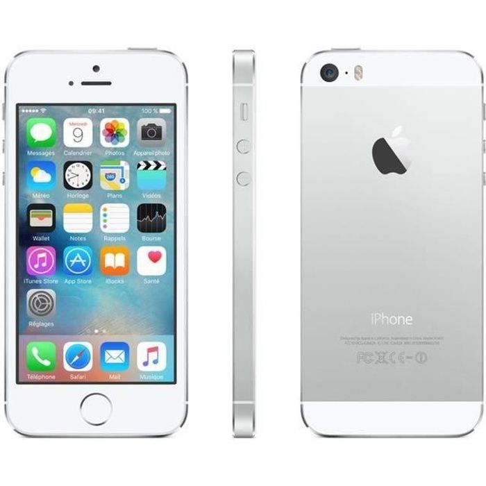 APPLE Iphone 5S 32Go Argent - Reconditionné - Excellent état
