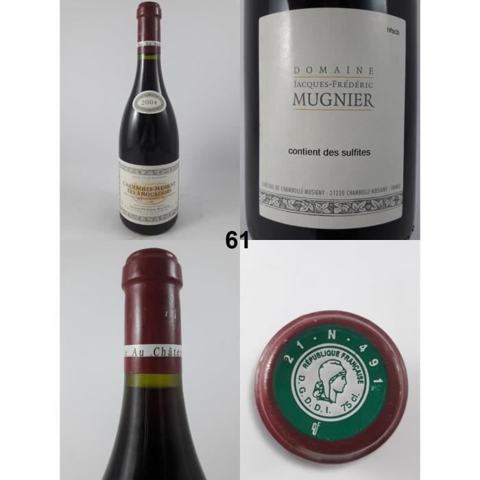 Chambolle-Musigny - Les Amoureuses - Mugnier 2004 - N° : 61, Chambolle-Musigny, Rouge