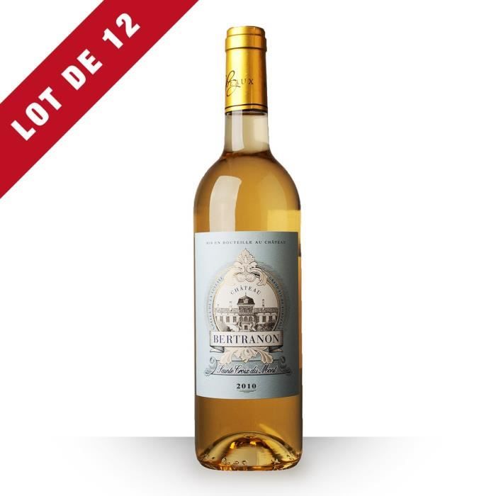 12X Château Bertranon 2010 Blanc 75cl AOC Sainte-Croix-du-Mont - Vin Blanc