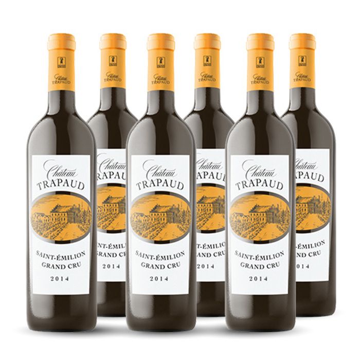 Château Trapaud VIN BIOLOGIQUE Saint-Emilion grand cru Rouge 2014 6x75cl
