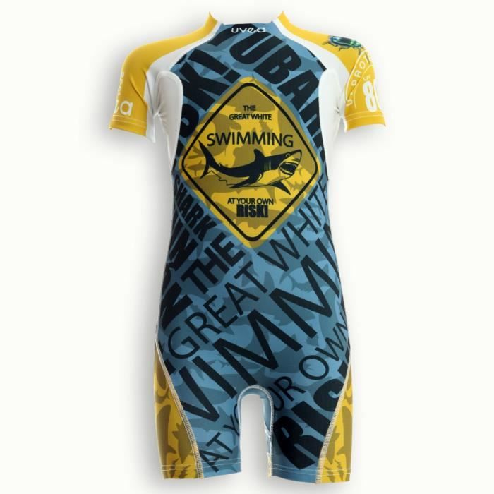 UVEA Combinaison maillot de bain kidsguard anti UV 80+ Manly - Taille 2/4 ans - Imprimé scareme