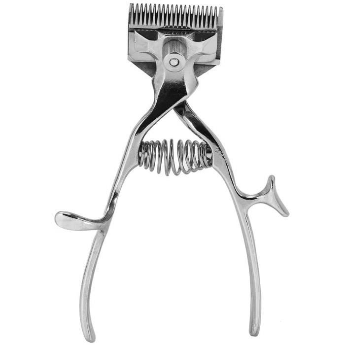Tondeuses à cheveux manuelles - Ciseaux pour chiens Tondeuse Cheveux Animal Toilettage Pet Hair Argent Tondeuse pour animaux méta123