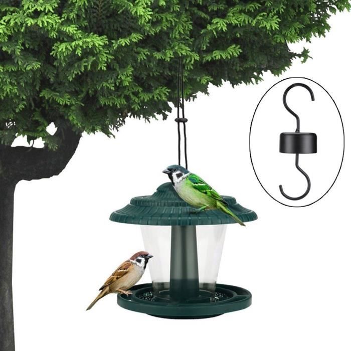 Mangeoire pour oiseaux sauvages suspendus jardin cour extérieur décoration oiseau distributeur de nourriture