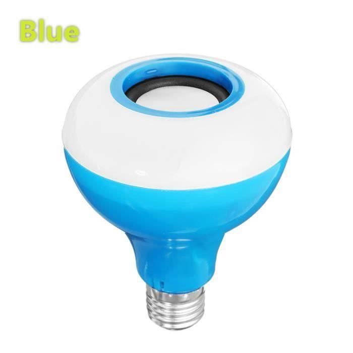 12W Ampoule bluetooth musique 15LED 2835SMD changer couleur 4500lm avec télécommande BLEU L20875