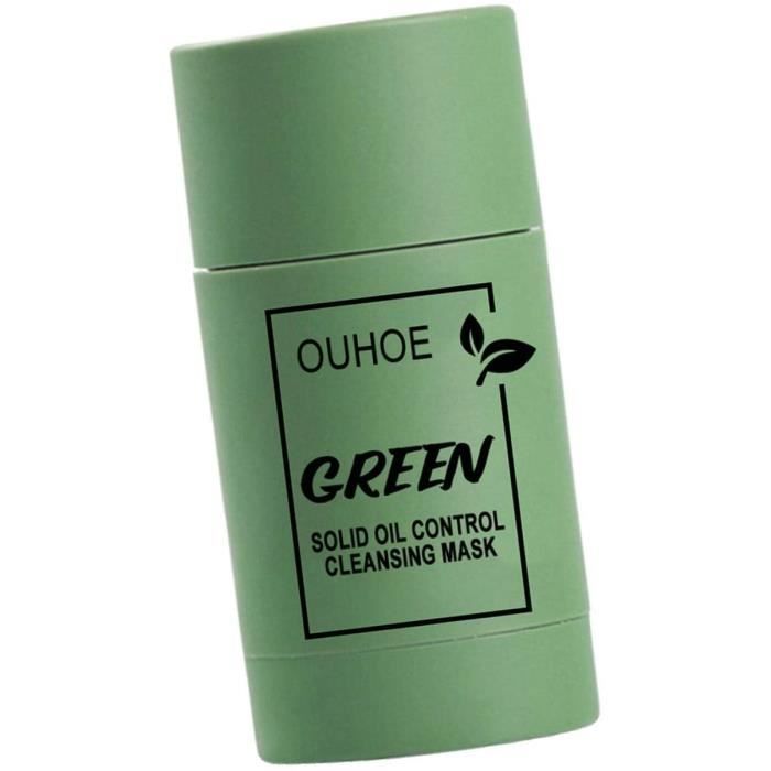 Generp-AT Bâton De Masque Facial Au Thé Vert Masque Facial Contrôle De l'huile Antiacné Aubergine Solide Fine Masque Facial À L'608