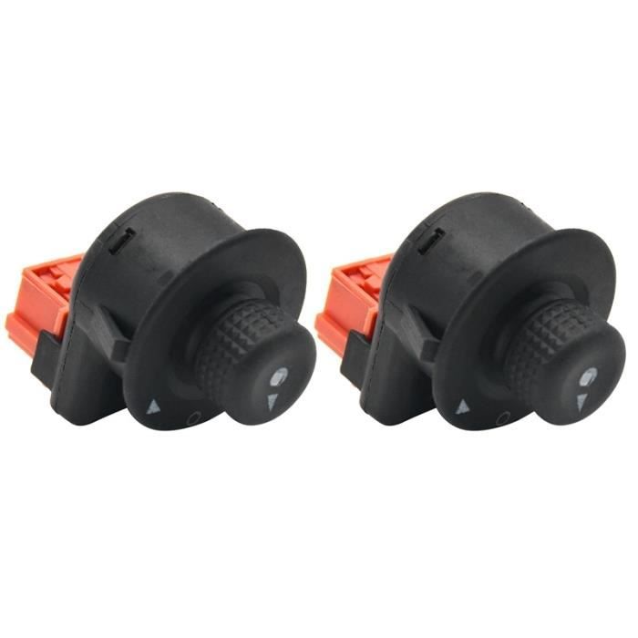 Lève-vitres,Bouton de commutation de commande de rétroviseur électrique pour Peugeot Partner 1007 citroën C2 C3 Xsara - Type Black
