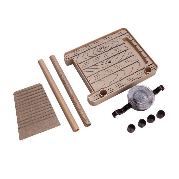 Ashata plate-forme flottante de reptile Aquarium Tortue Salamander Pier Reptile Floating Island Escalade Plateforme de pèlerinage