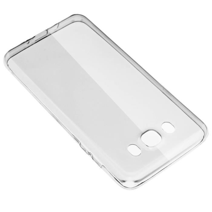 Coque Arrière Transparent+ Film Verre Trempé Samsung Galaxy J7 2016
