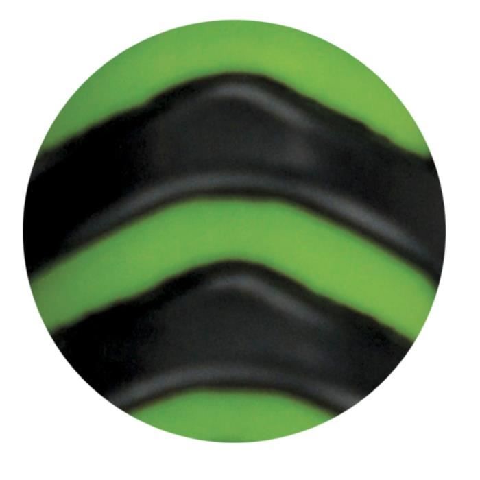 Cure-pieds brosse Soft Hand pour cheval - Vert anis et noir
