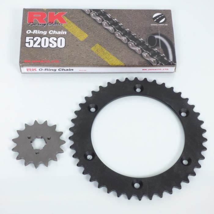 Kit chaîne de transmission 15x42 Pas 520 moto Suzuki DR 650 RSE 1990-1996 O-Ring