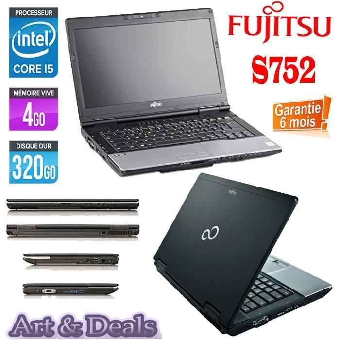 Fujitsu Siemens Lifebook S752 14- Core i5 HDD 320Go RAM 4Go