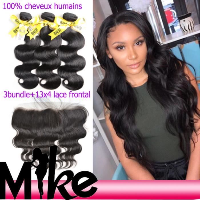 Lot 3 tissage bresilien boucle + closure 7A cheveux naturels humain 28-30-32-+13*4 lace closure 20- body wave