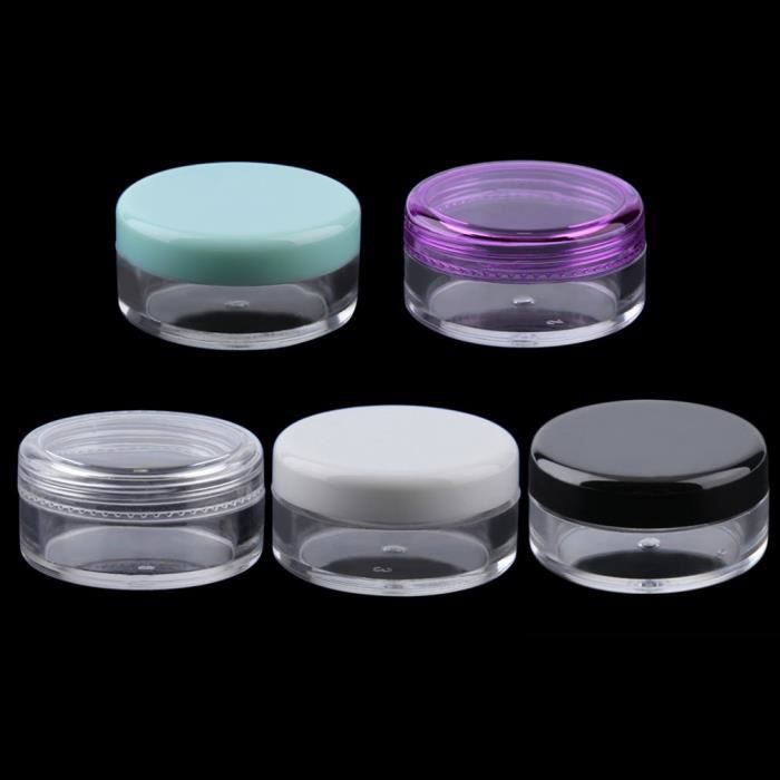 Mini pot cosmétique vide pot de fard à paupières maquillage crème pour le visage baume à lèvres contenant, violet
