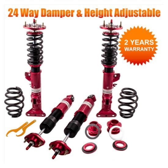 Kit Suspension Combine Filete Amortisseurs Pour BMW 320i 328i M3 E36 Réglable Rouge
