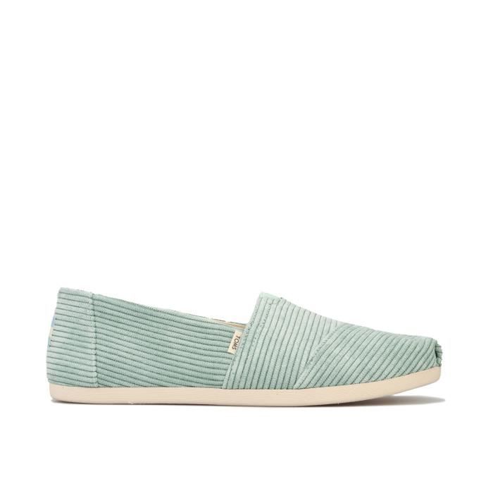 Espadrilles Toms Classics Micro Cord Pour Femme En Vert Menthe.