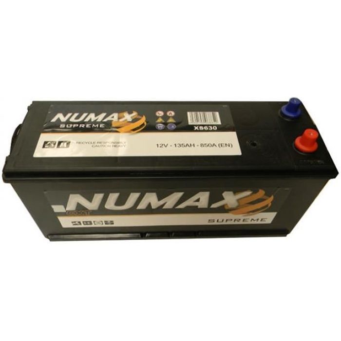 Batterie de démarrage Poids Lourds et Agricoles Numax Supreme TRUCKS D14G XS630 12V 135Ah / 850A