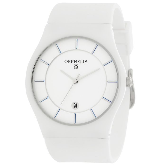 ORPHELIA - Montre Mixte - Quartz - Analogique - Bracelet en Silicone - Blanc - OR66502